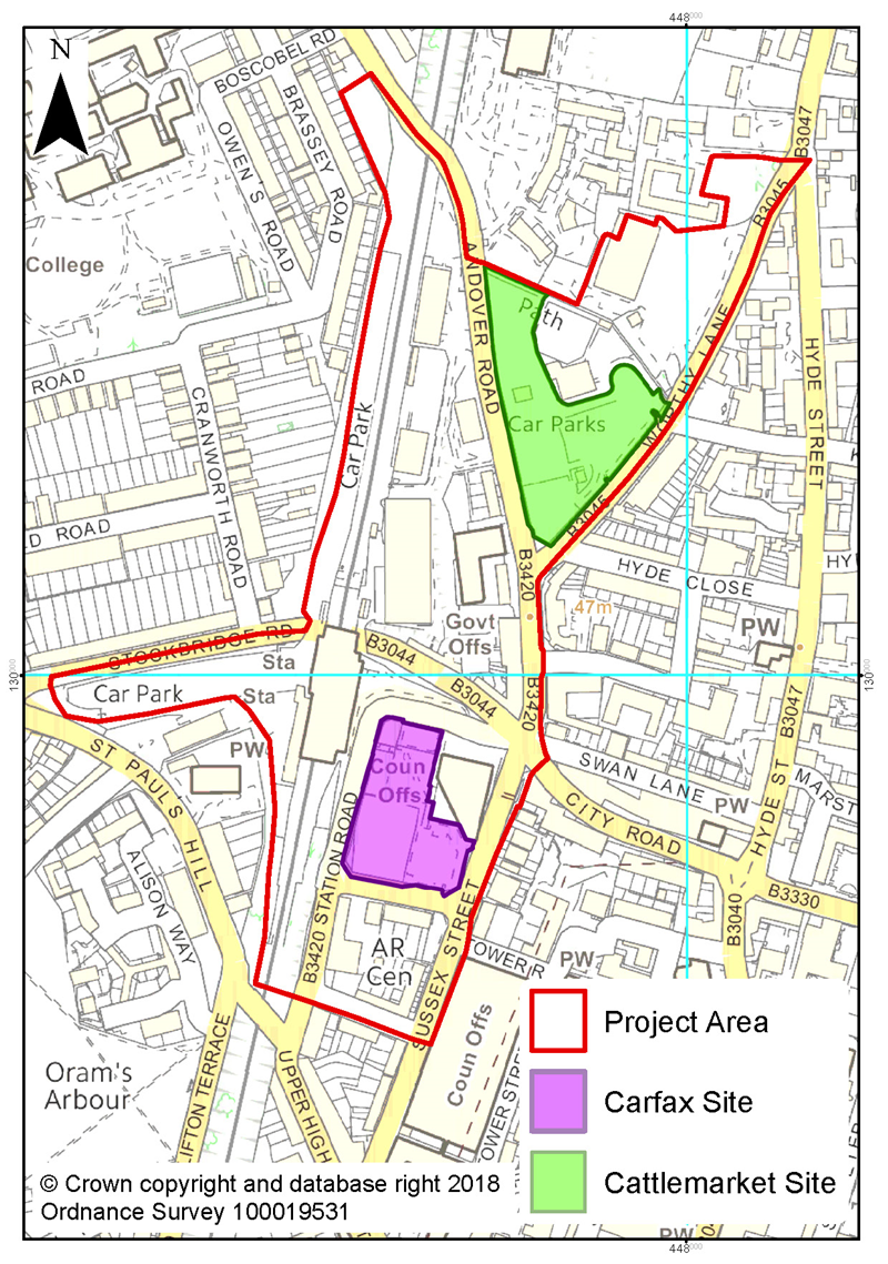 Map of Station Approach Area